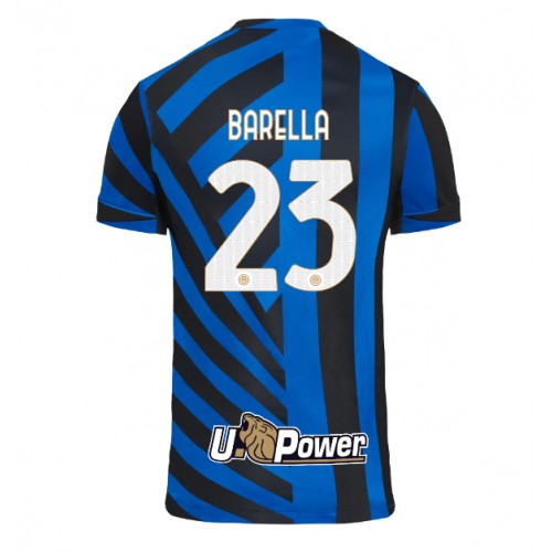 Fotbalové Dres Inter Milan Nicolo Barella #23 Domácí 2024-25 Krátký Rukáv